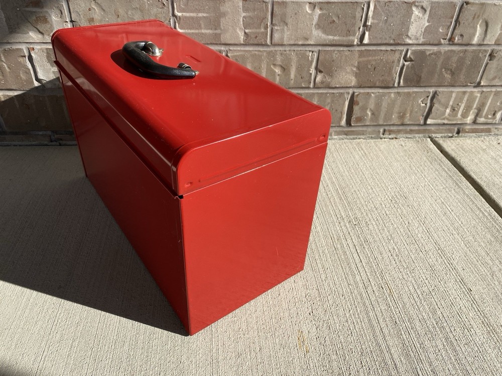 Vintage NICE Craftsman 2 Two Drawer Deep Top Tool Box Red Toolbox