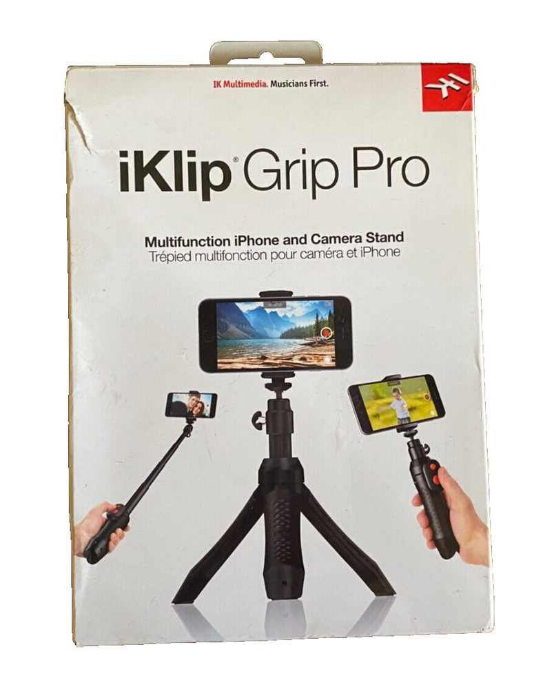 iKlip Grip Pro Multifunction iPhone/Cell Phone And Camera Stand