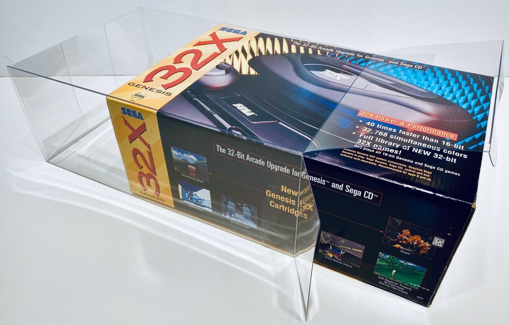 1 Console Box Protector For SEGA 32X Console Boxes NTSC Clear Display Case