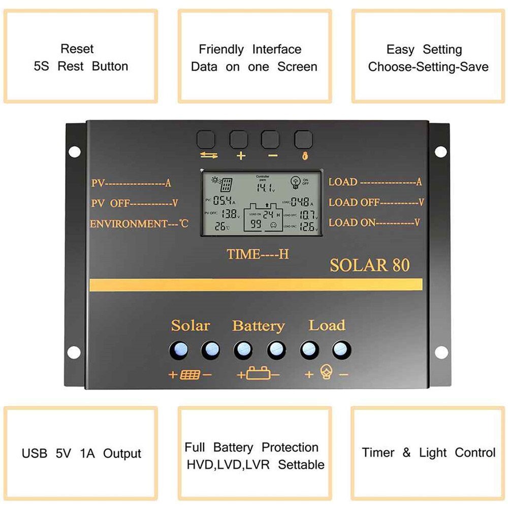 1PC Solar Charge Controller Solar Panel Charge Regulator Photovoltaic Generation