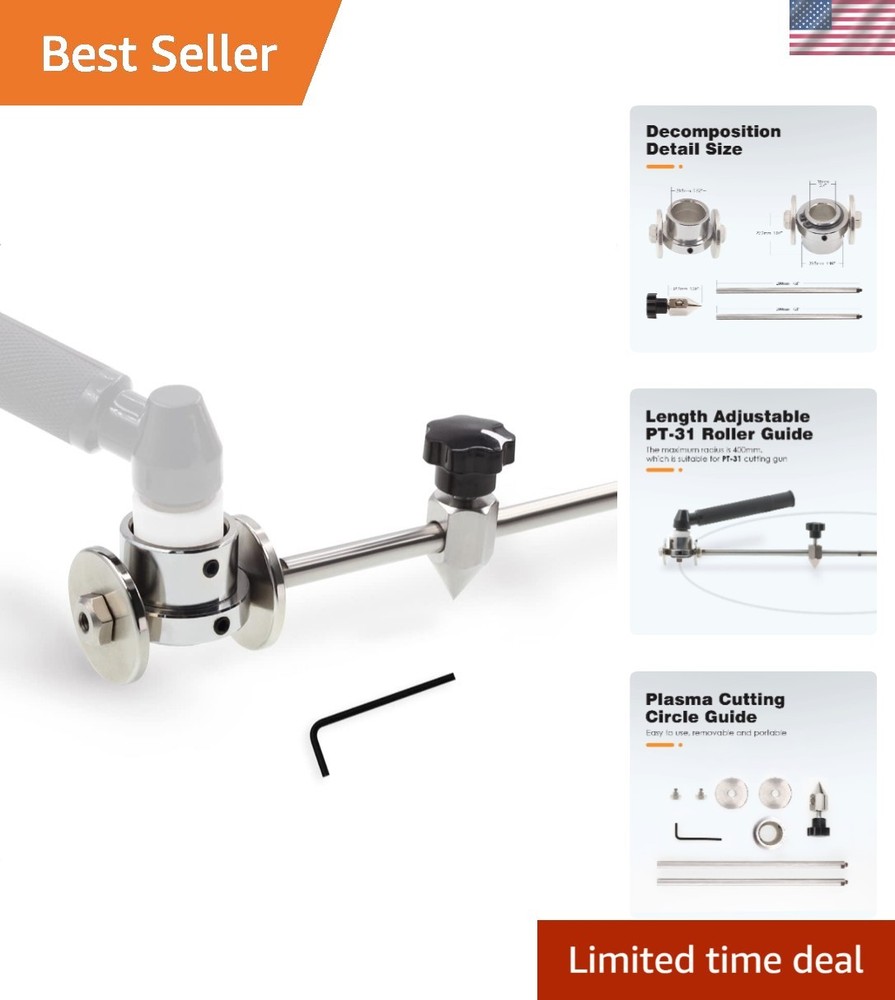 Durable PT-31 Circle Guide with Double Wheel Roller for Efficient Plasma Cutting