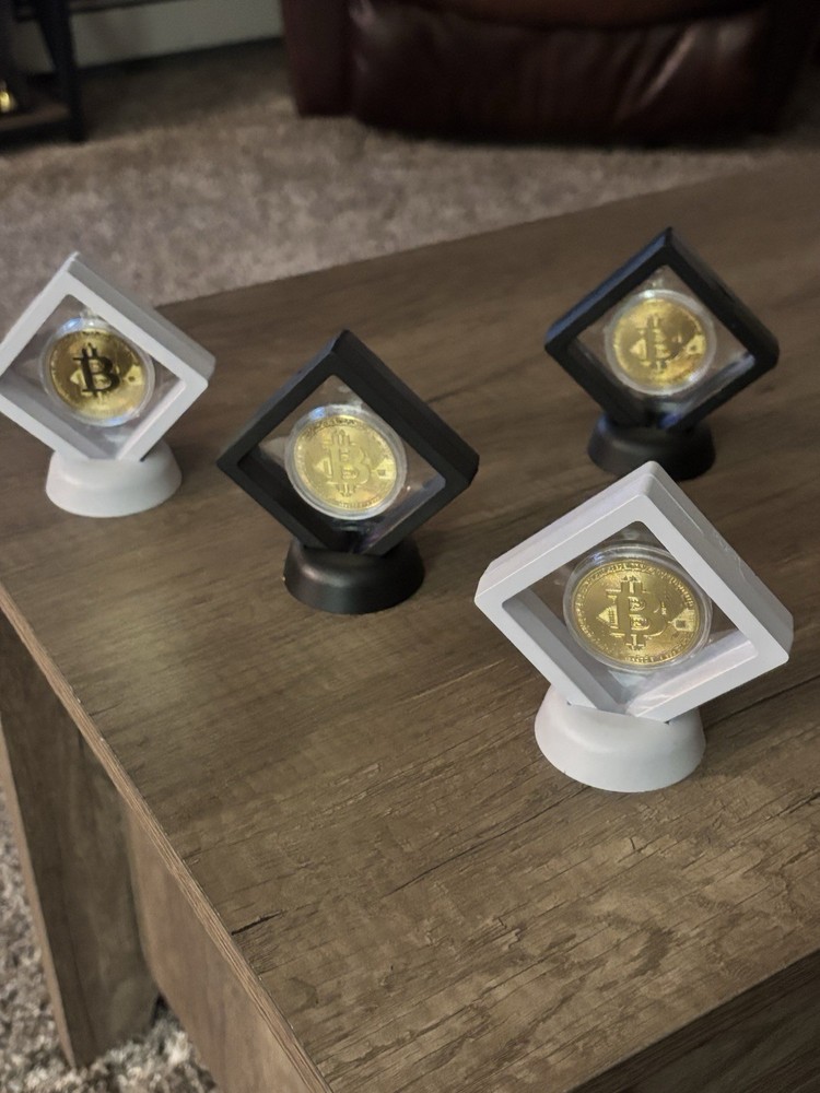 Physical Bitcoin Display Ideal For Desk, Coffee Table, Etc