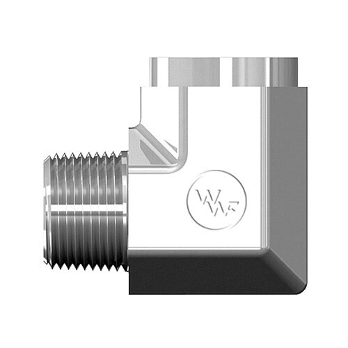 5502-08-08 Steel 1/2" Male Pipe NPT x 1/2" Female Pipe 90° Street Elbow Qty 1