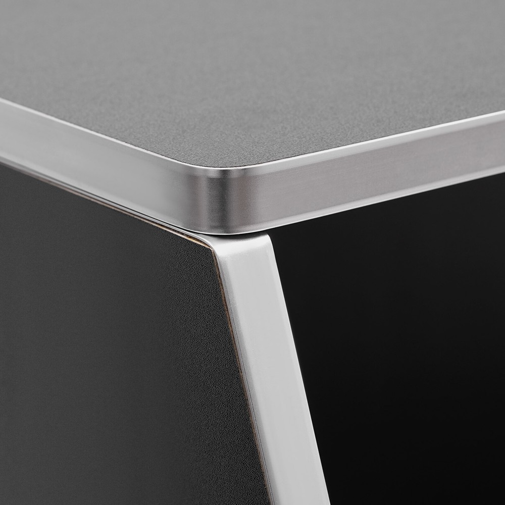 Double Layer Bar Prep Table Set - Mobile Bartender Station for Events