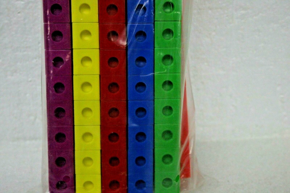 Learning Resources Snap Counting Cubes 100 Count Set LER 7584 10 Colors