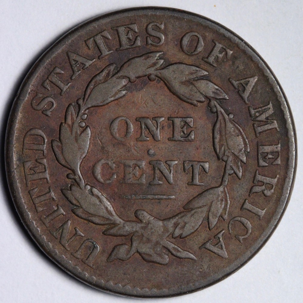 1831 Coronet Head Large Cent VG E113 SITNM