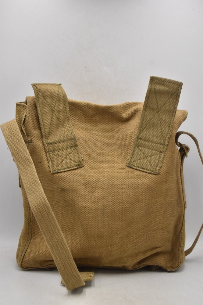 British Army 37 Pattern Small Pack WWII 1943 Dated Military Cross Body Strap