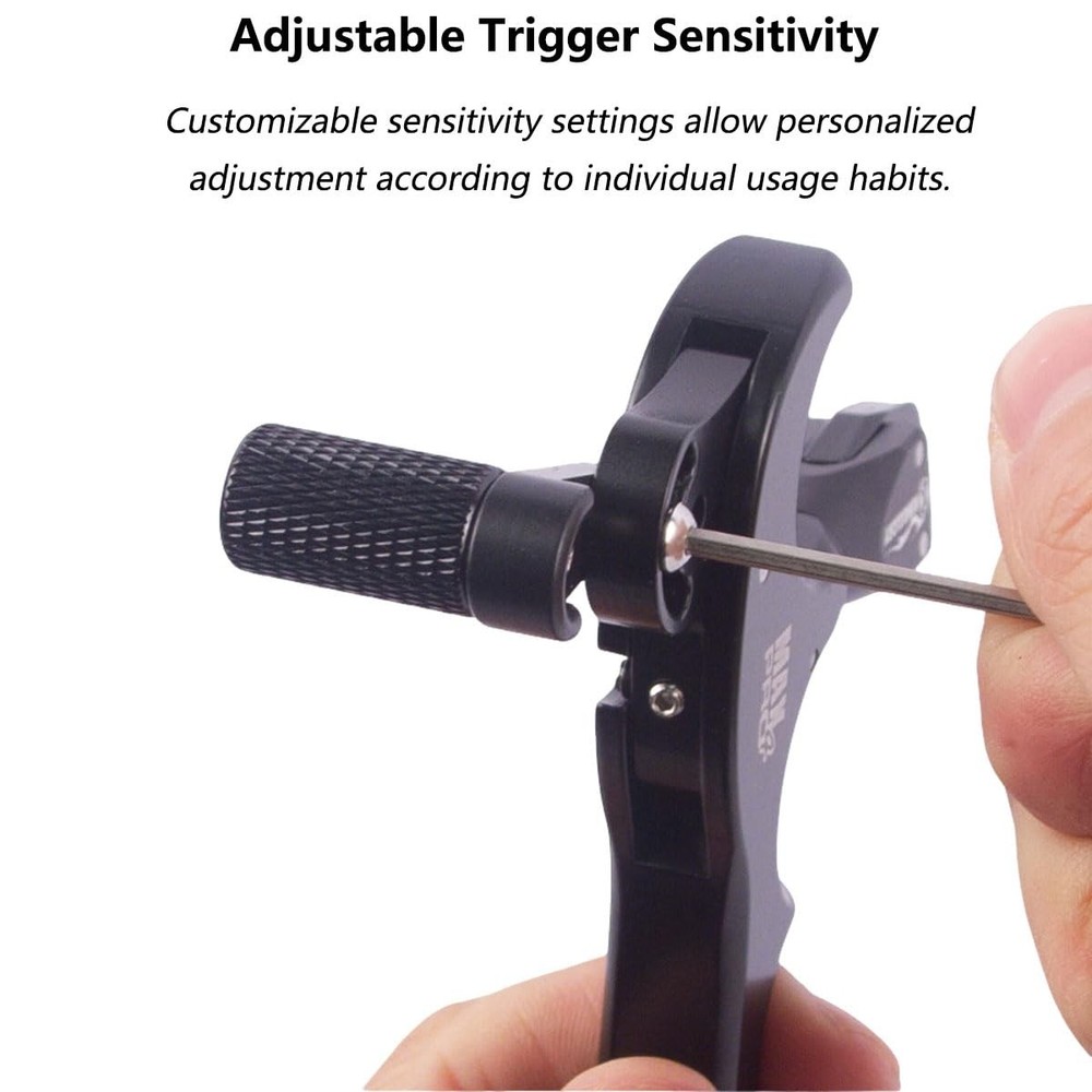Adjustable 360° Aluminum 4Finger Compound Bow Release Trigger System
