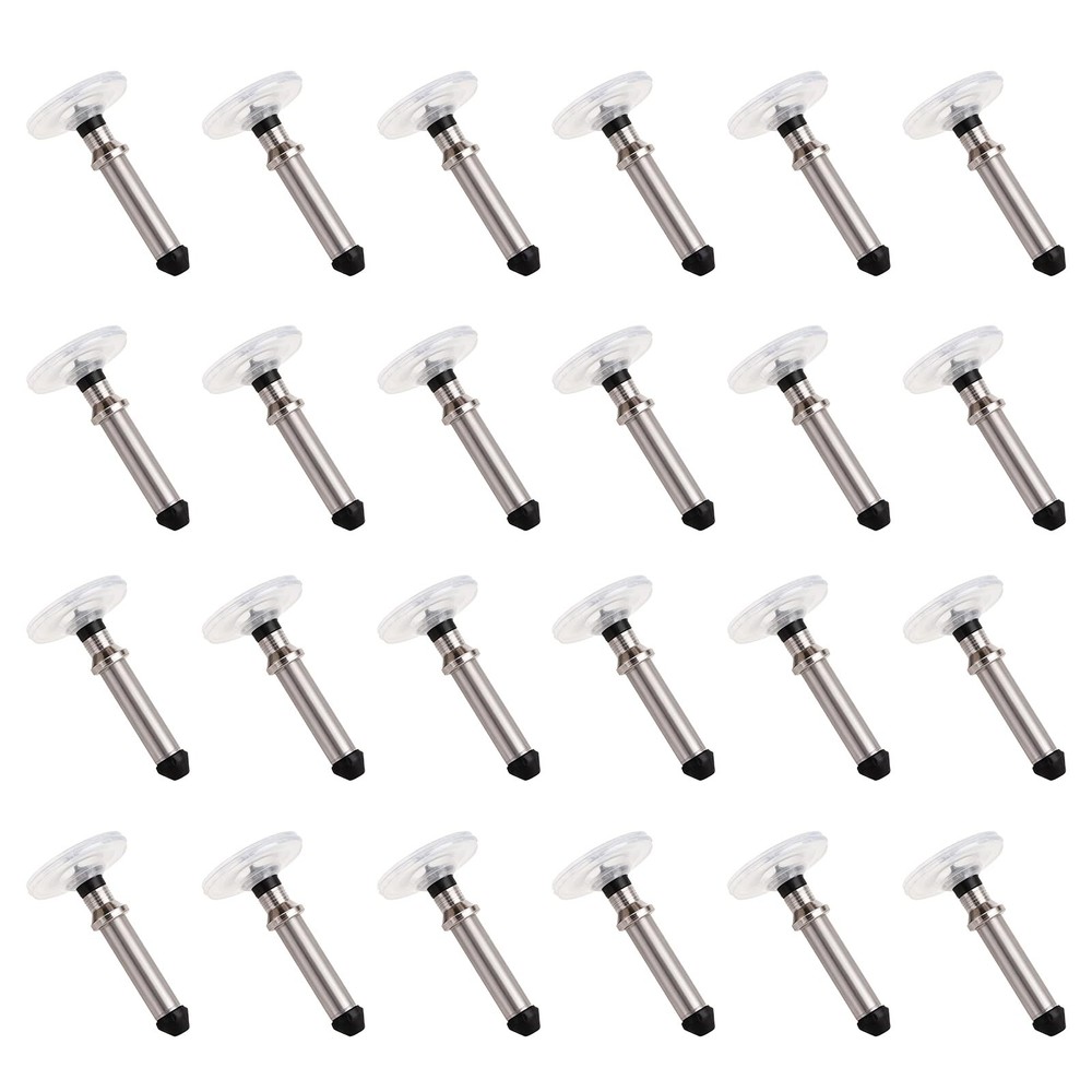 24pcs Stylus Pen Replacement Tips Only, High-Precision silver, black