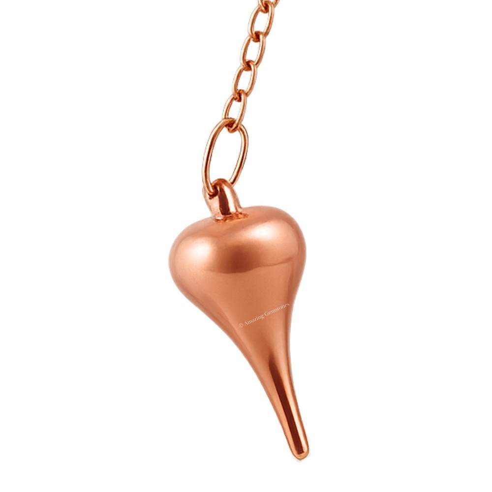 Metal Pendulum Copper Dome Cone Point for Divination