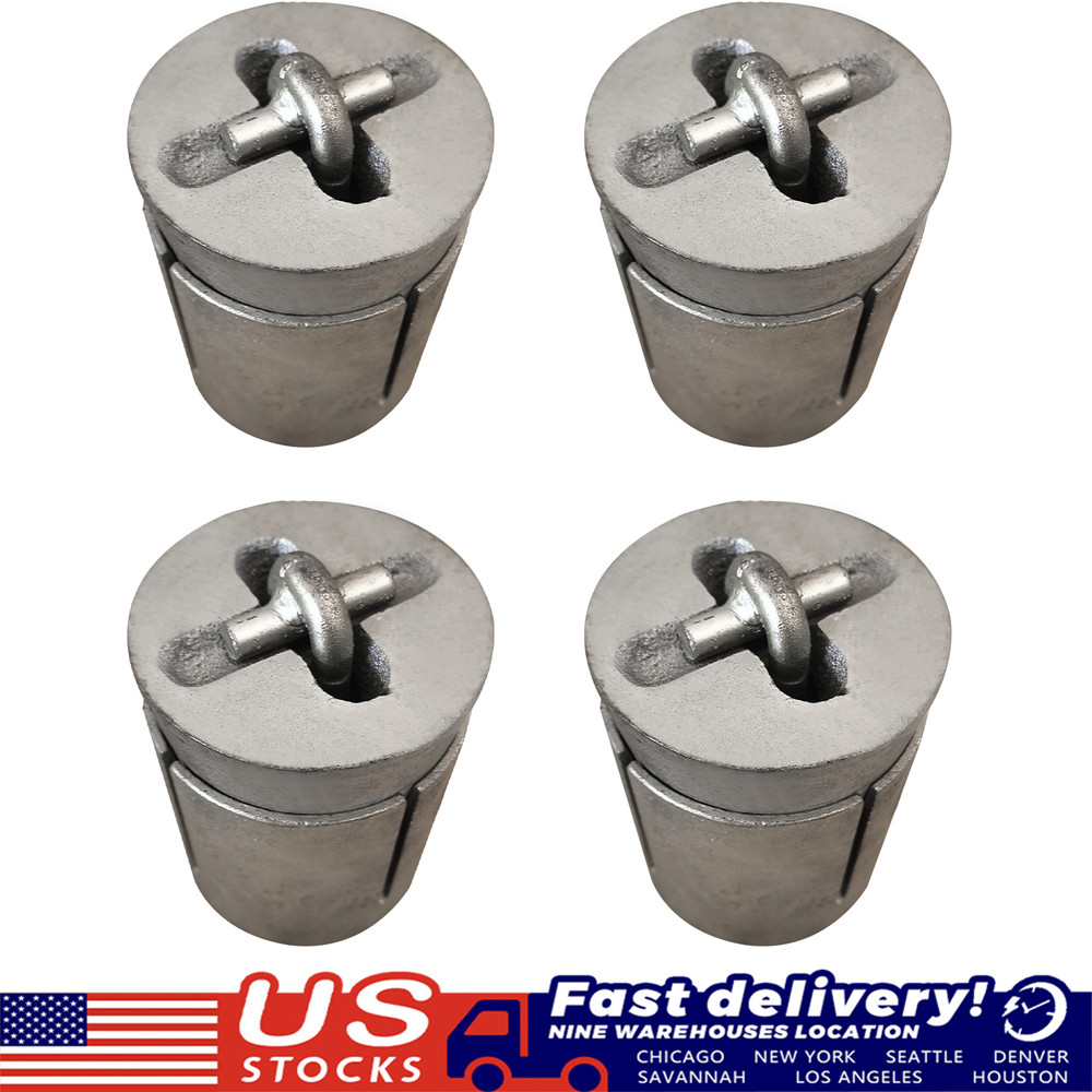 4 Floor Anchor Pot Sleeve Anchor Pots for Auto Body Frame Machines Pulling Posts