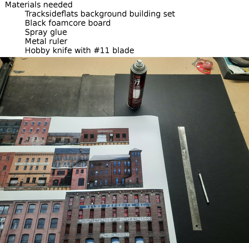 TRACKSIDE BACKDROP #500 Commercial N Scale