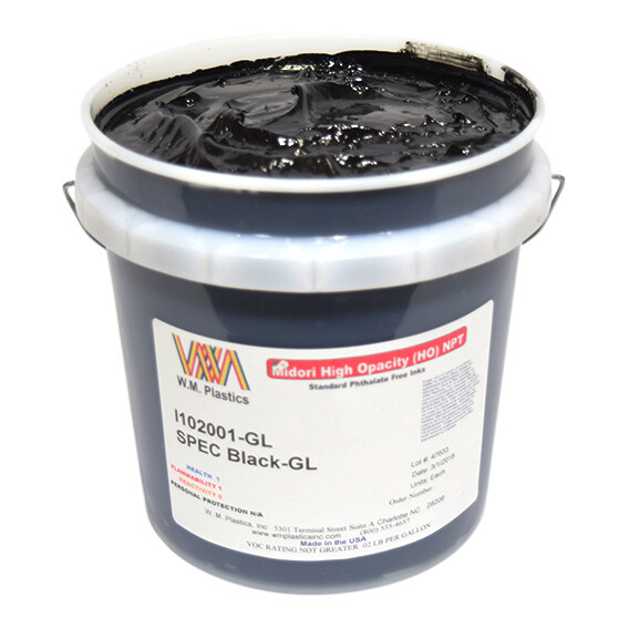 Spec Black- Plastisol Ink, (gallon)