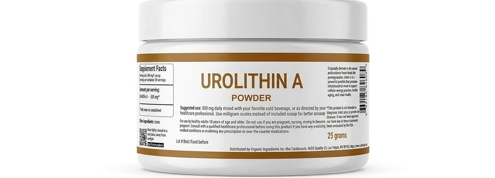 Urolithin A Powder, 25 Grams, 50 serving per container