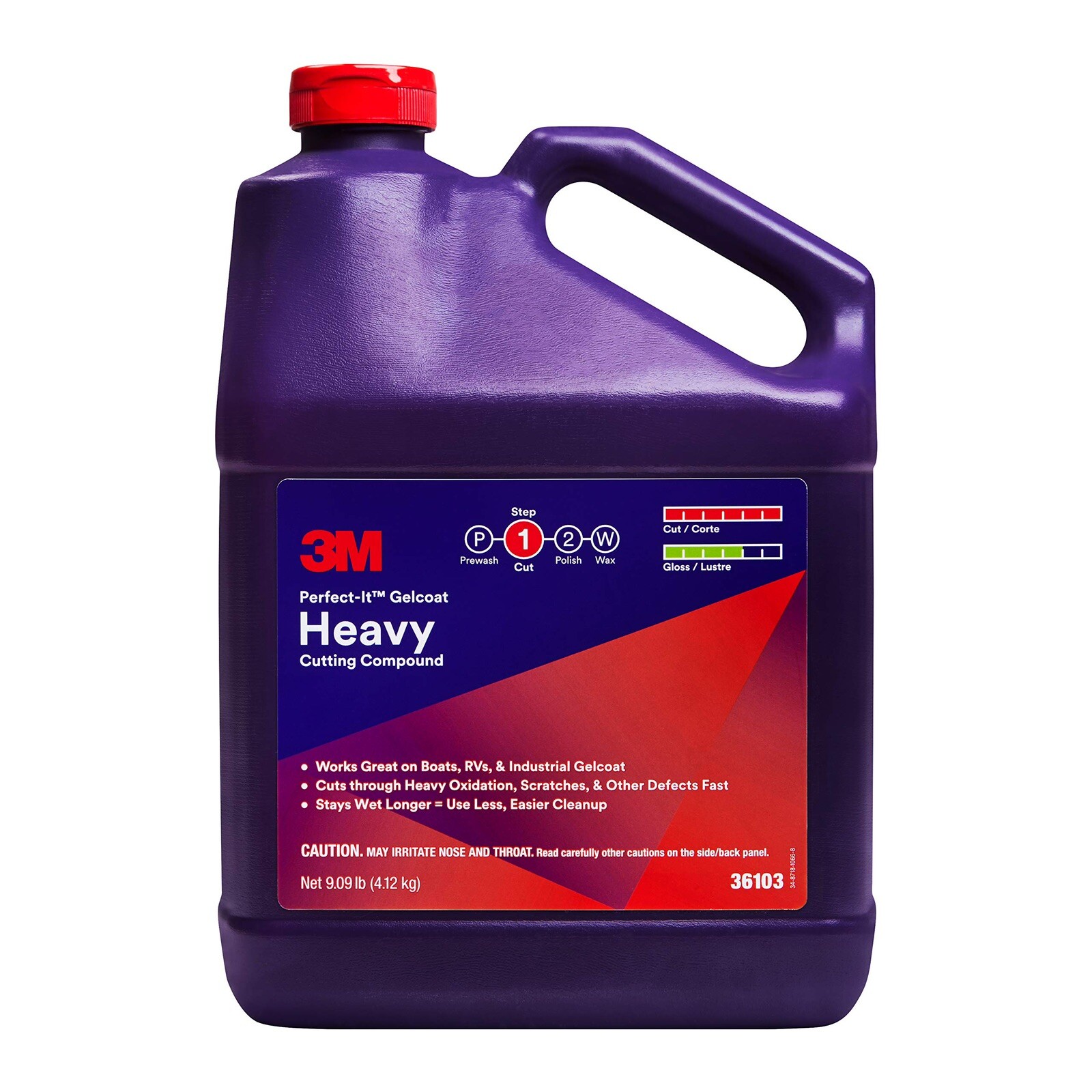 3M 36103 Perfect-It Gelcoat Heavy Cutting Compound Fiberglass Oxidation Remover