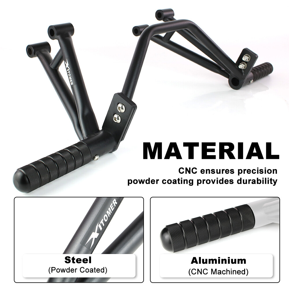 Fit For Yamaha FZ-07 / MT-07 2014-2025 Stunt Subcage Rear Footpeg Crash Bars