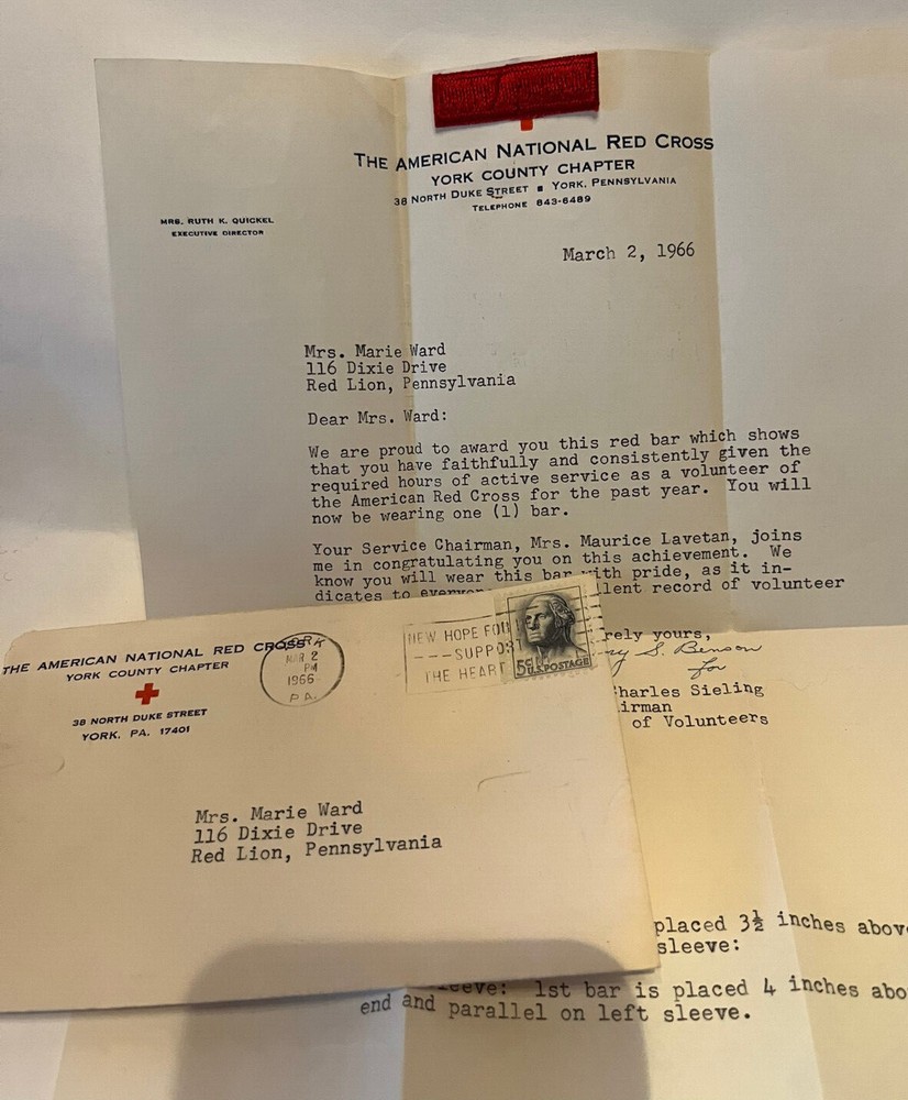 Red Cross Service Bar / Stripe 1966
