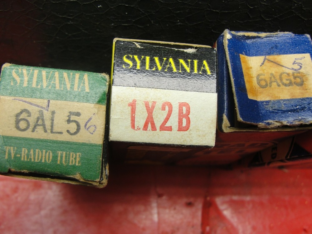 Vintage Vacuum Tubes Diode and Tool Box