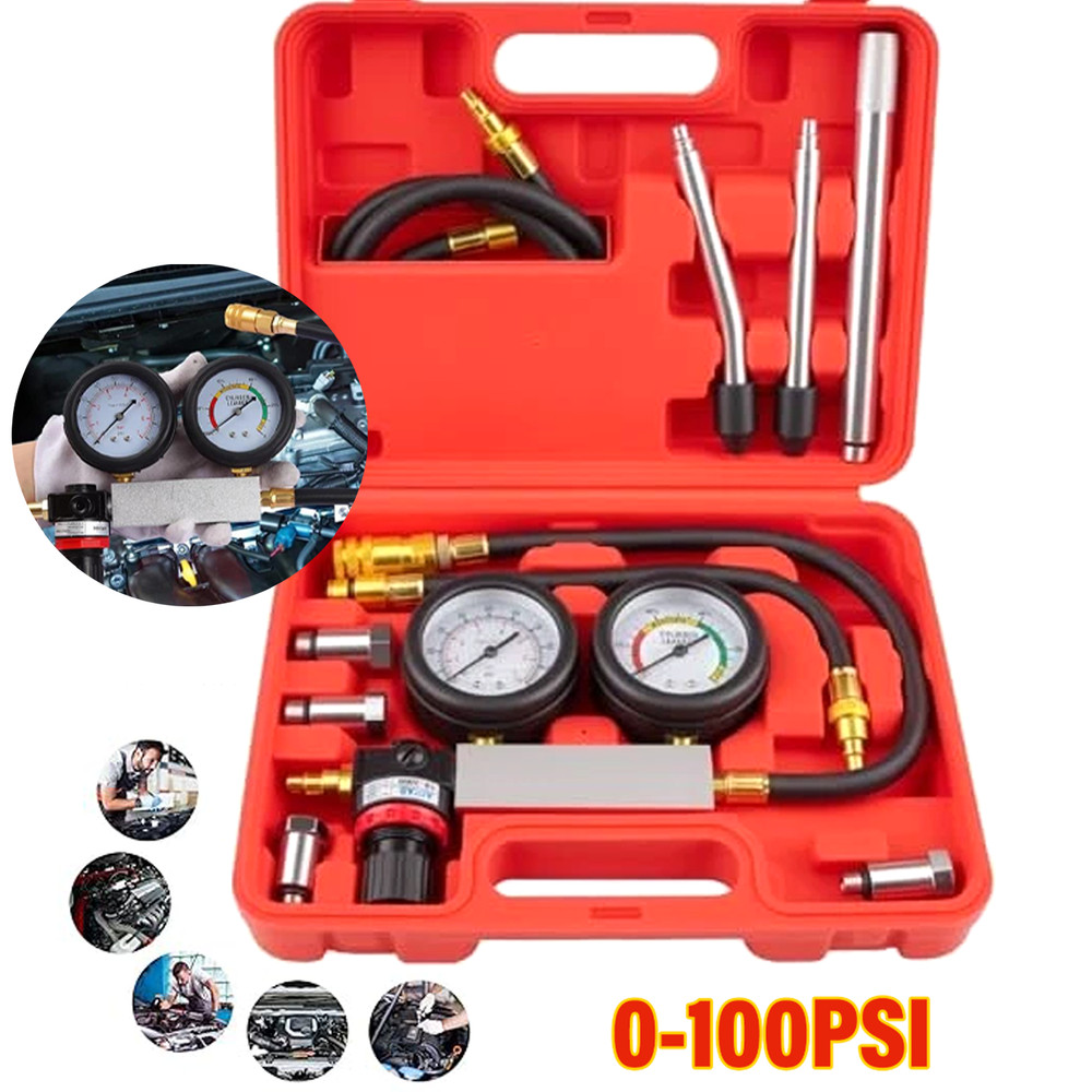 Multi-Function Cylinder Leak Down Tester Kit Engine Compression Tester Tool