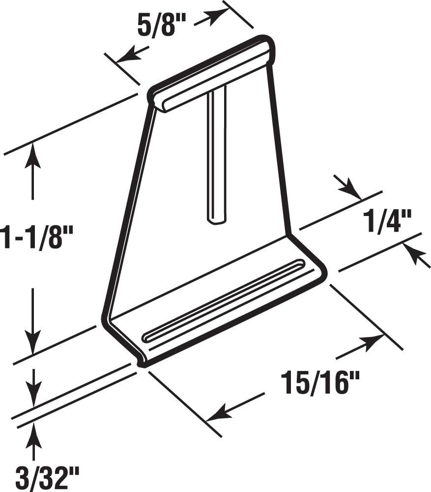 6-Pack Universal Screen Lift Tabs - Durable White Plastic for Easy Installation