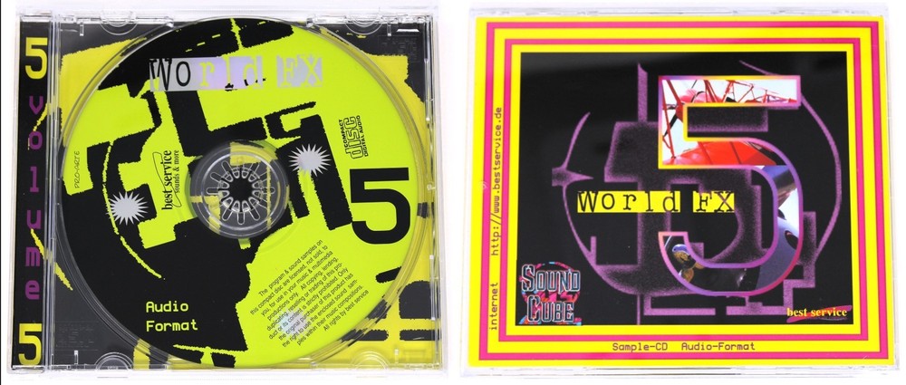 Best Service Sound Cube Audio Format Sample/Sound Library/Sampling 10 CD Box Set