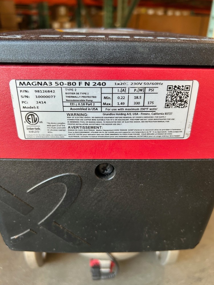 Grundfos Circulator Pump MAGNA3
