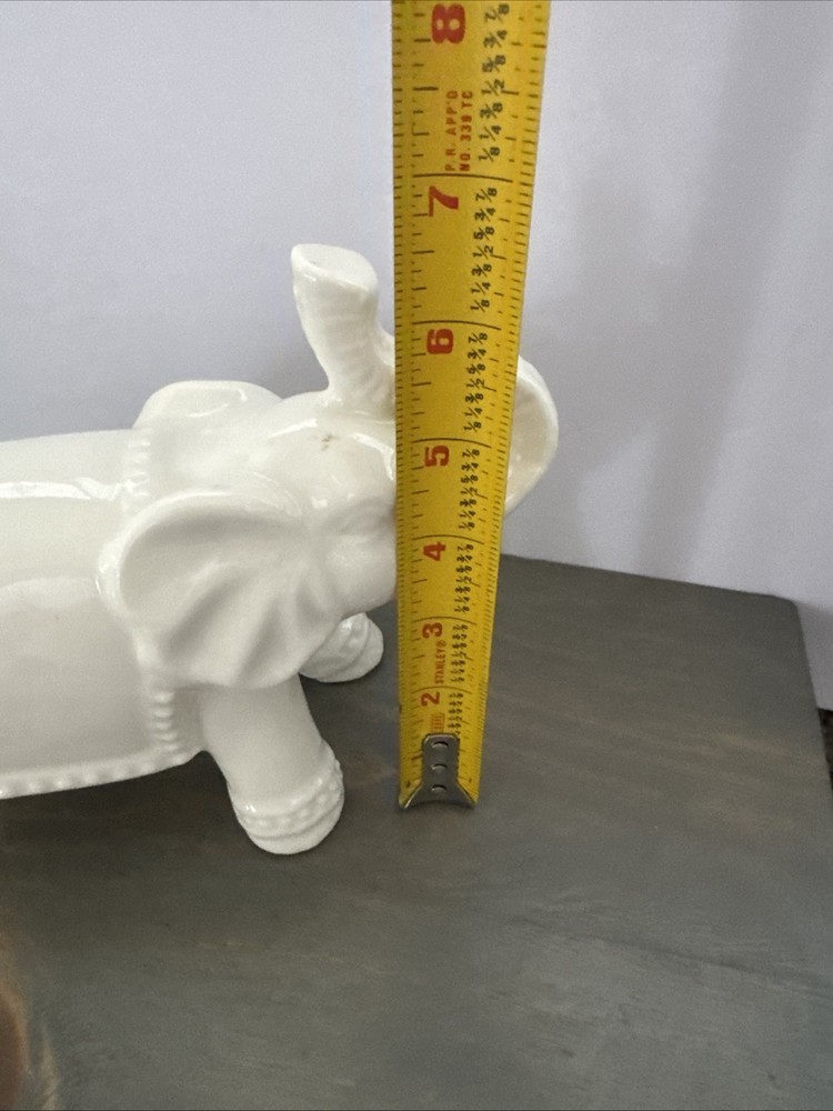 White Ceramic Elephant Night Light Tested Works