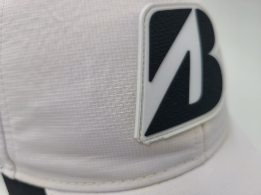 Bridgestone Golf Strapback Adjustable Hat Cap Polyester Men Women White Black