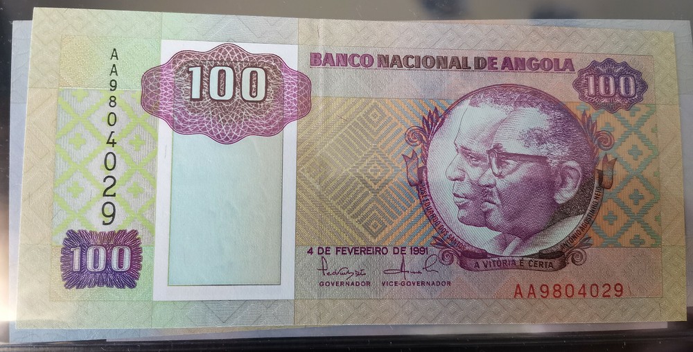 ANGOLA   4   NOTES  1973   - 1991