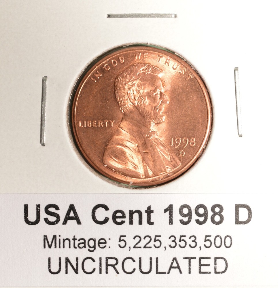 1998D - USA Small Cent - UNCIRCULATED