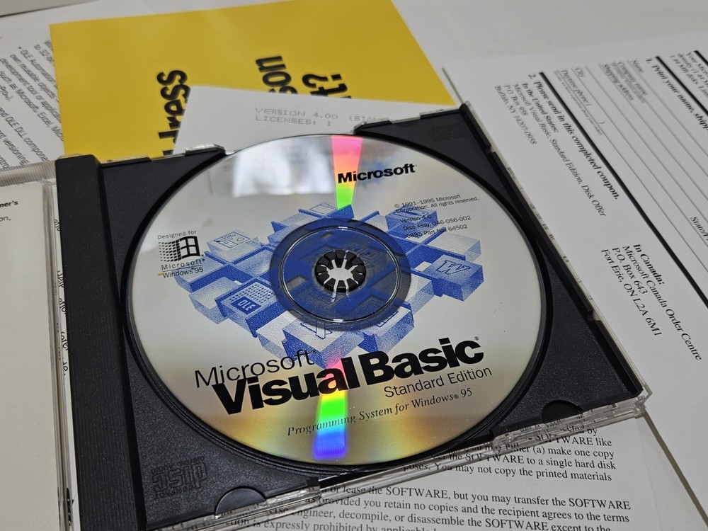 Microsoft Visual Basic Stadard Edition Version 4.0