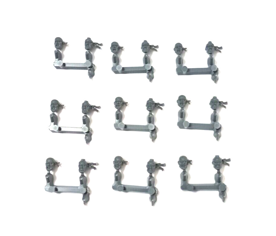 40k Imperial Guard Catachan Heavy Weapons Head Bits x18
