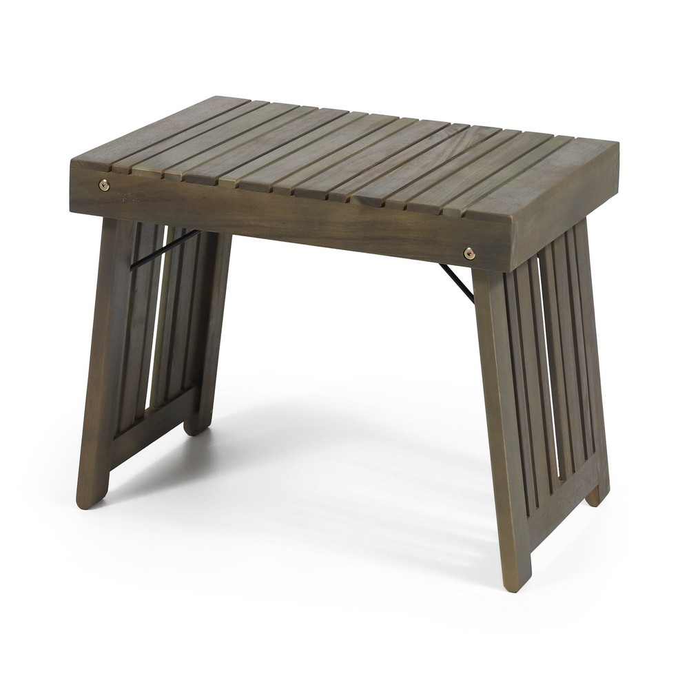 Kyoto Outdoor Folding Side Table Gray