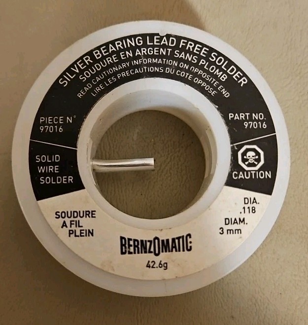 Bernzomatic Silver Bearing Lead Free Solder