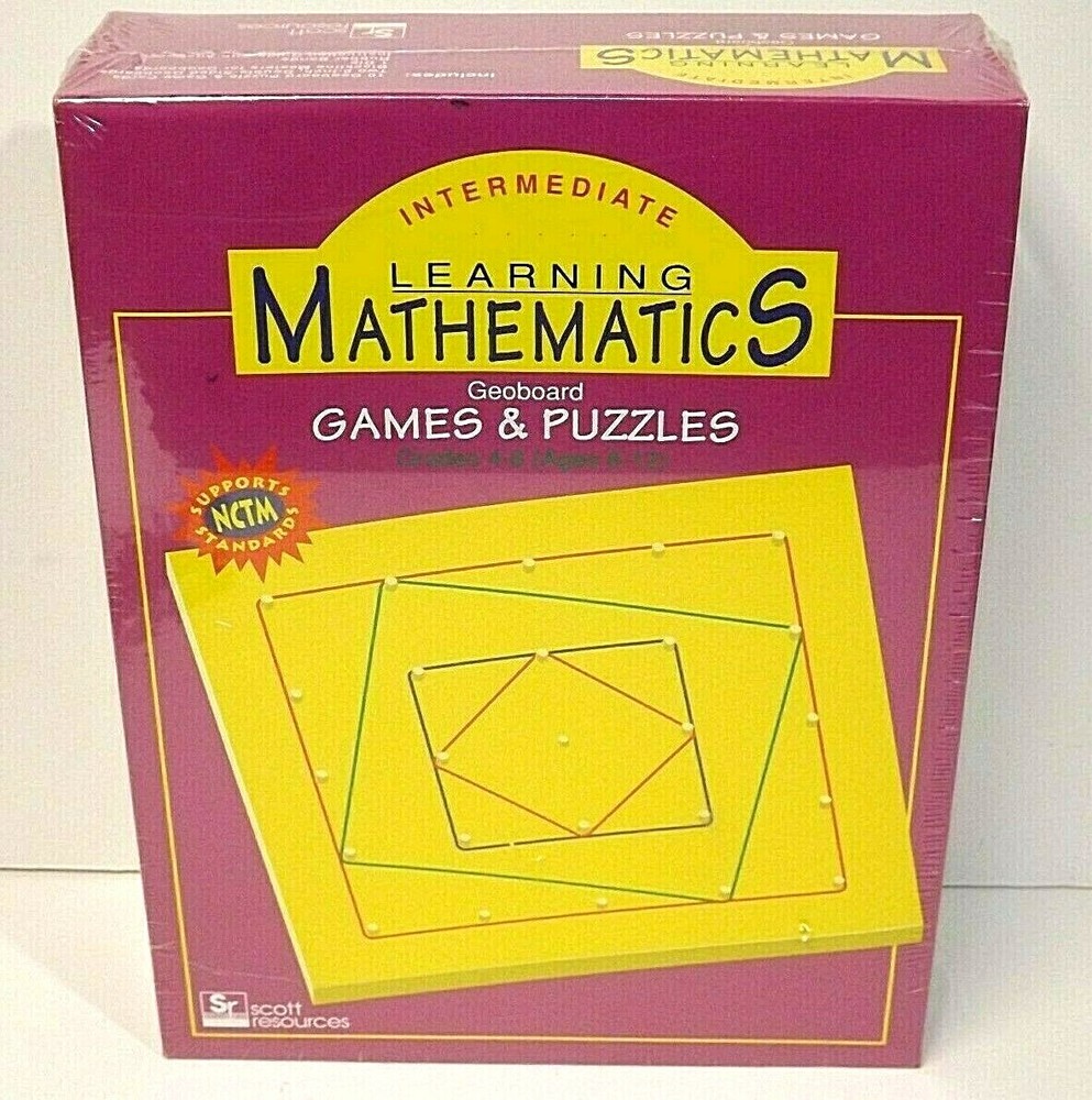 Intermediate Learning Mathematics Games & Puzzles Grade 4-6  Scott Resources New