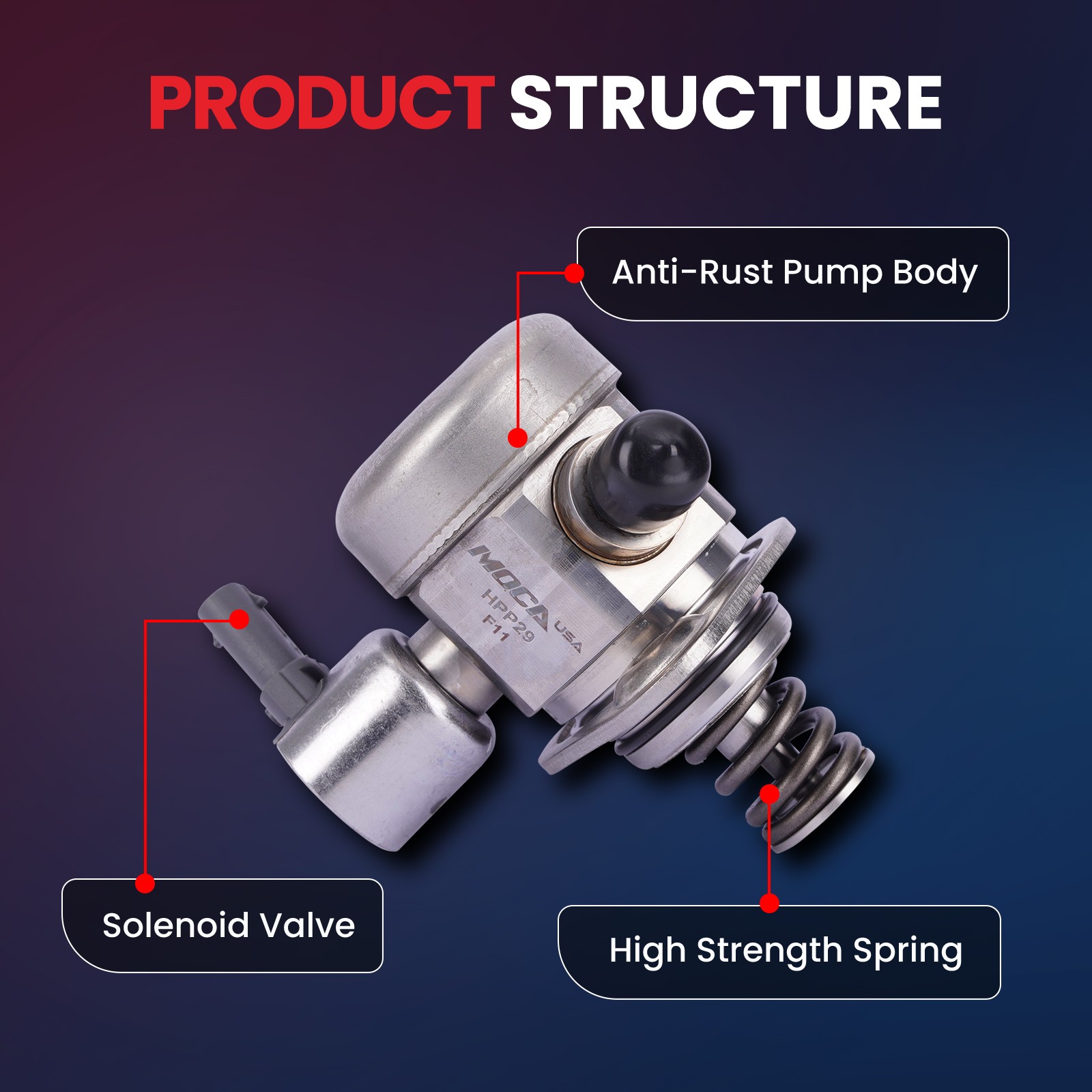 Ford Mustang Explorer Edge Fusion Lincoln High Pressure Fuel Pump