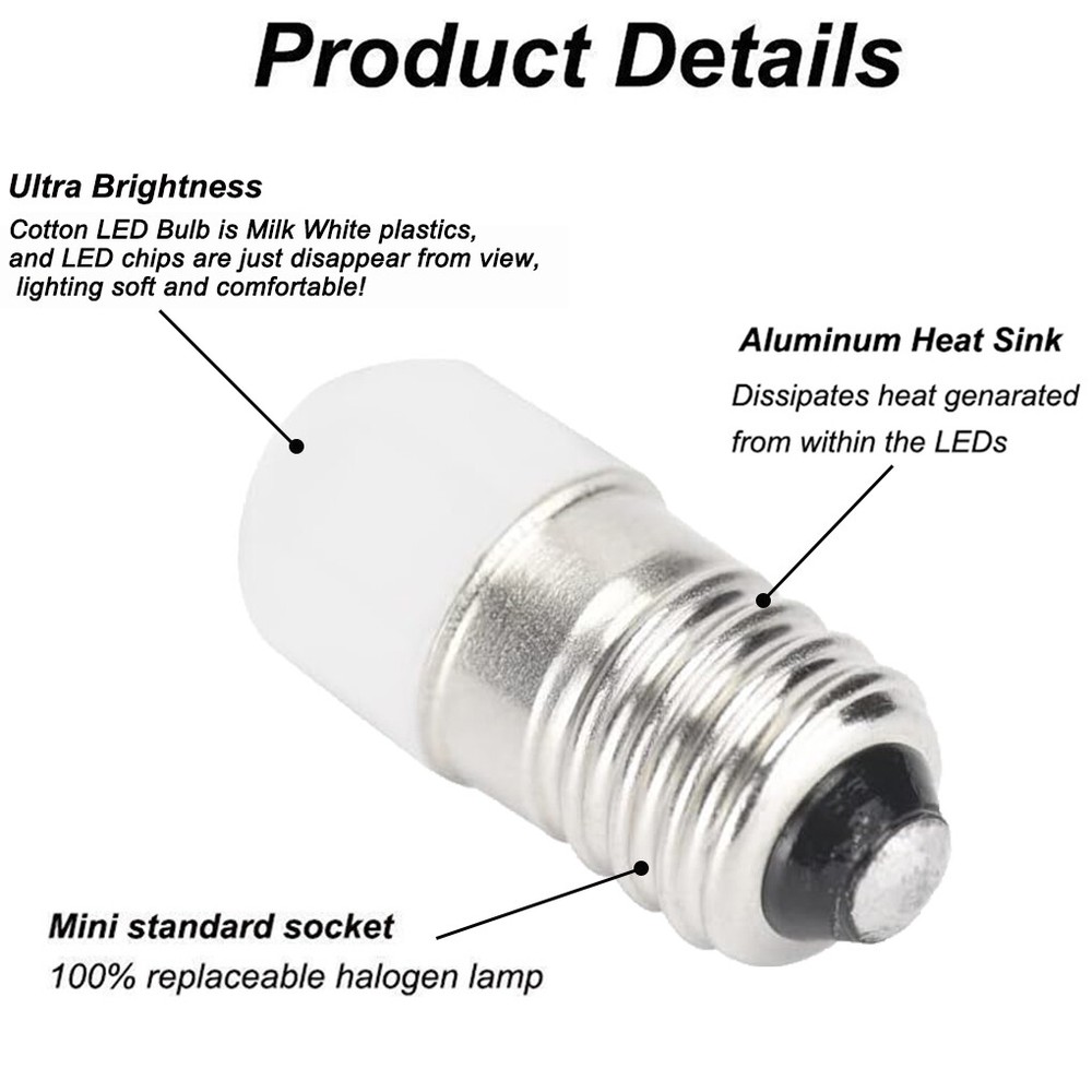 10 Pack Warm White 18v LED Bulbs Lights For Gilbert ERECTOR Sets