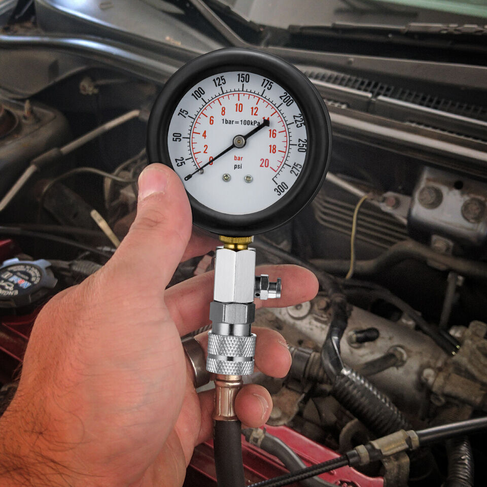 Engine Cylinder Compression Gauge Tester Kit Gas Engine Diagnostic Testing Tool