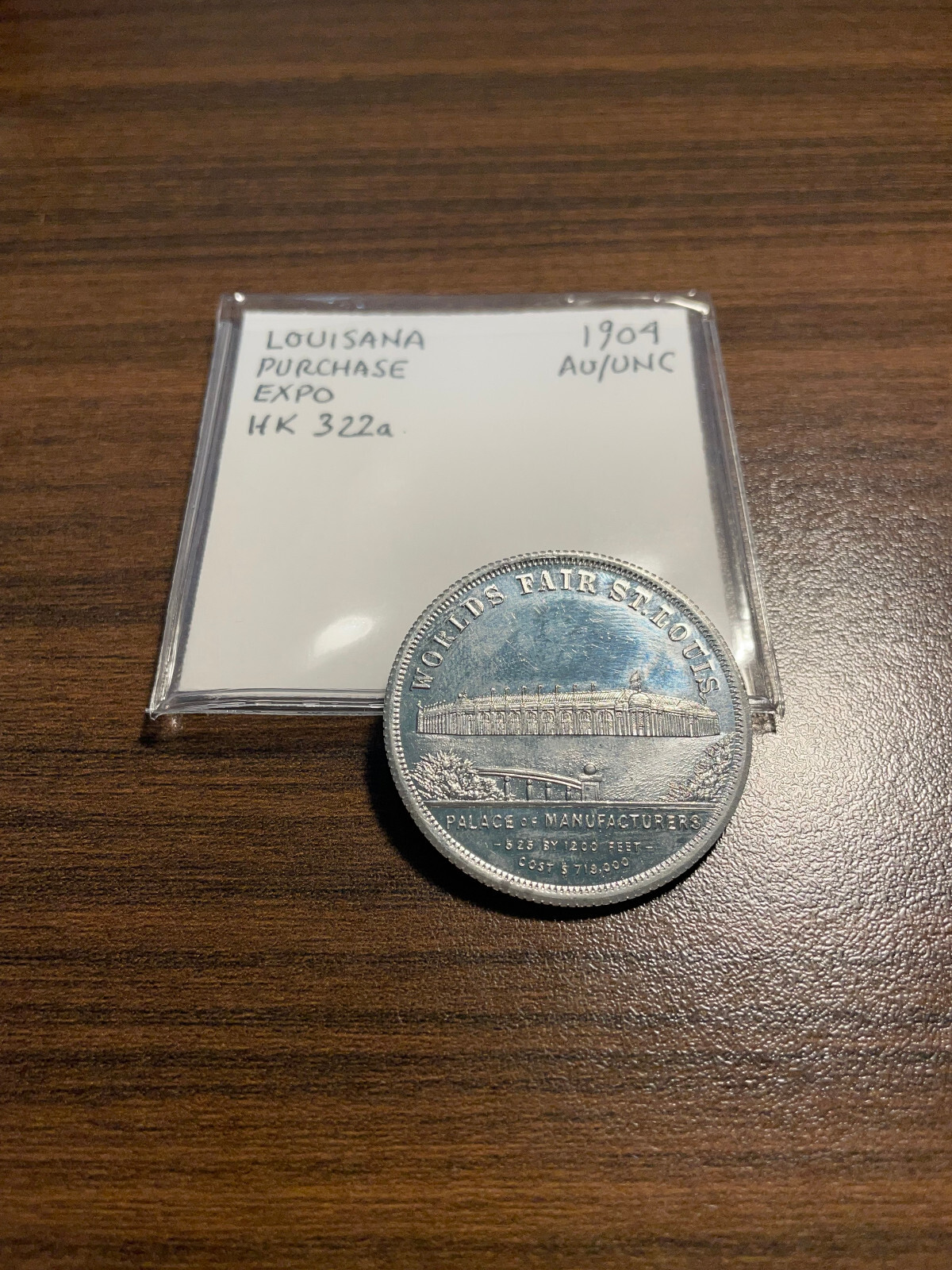 1904 Louisiana Purchase Expo St. Louis HK 322a So Called Dollar AU/UNC