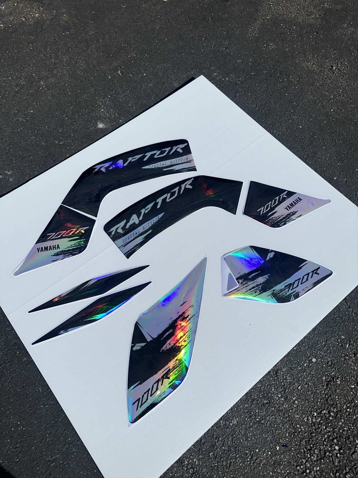 2022 YAMAHA RAPTOR 700R SE full graphics kit  THICK AND HIGH  GLOSS HOLOGRAPHIC