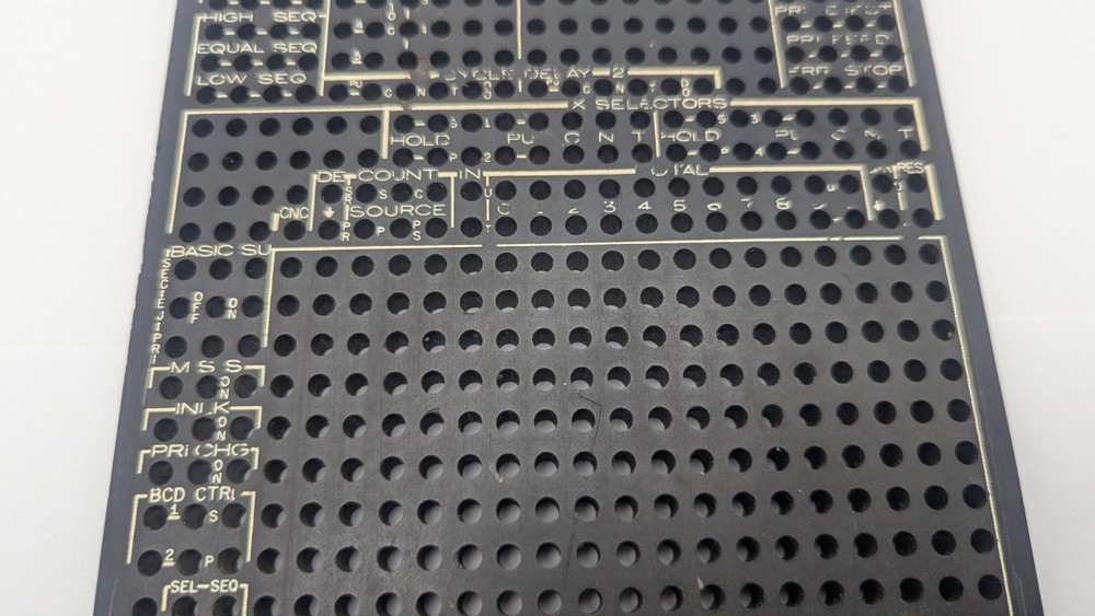 Vintage IBM 601060 Plug Board Machine Plugboard Control Panel FOR DISPLAY