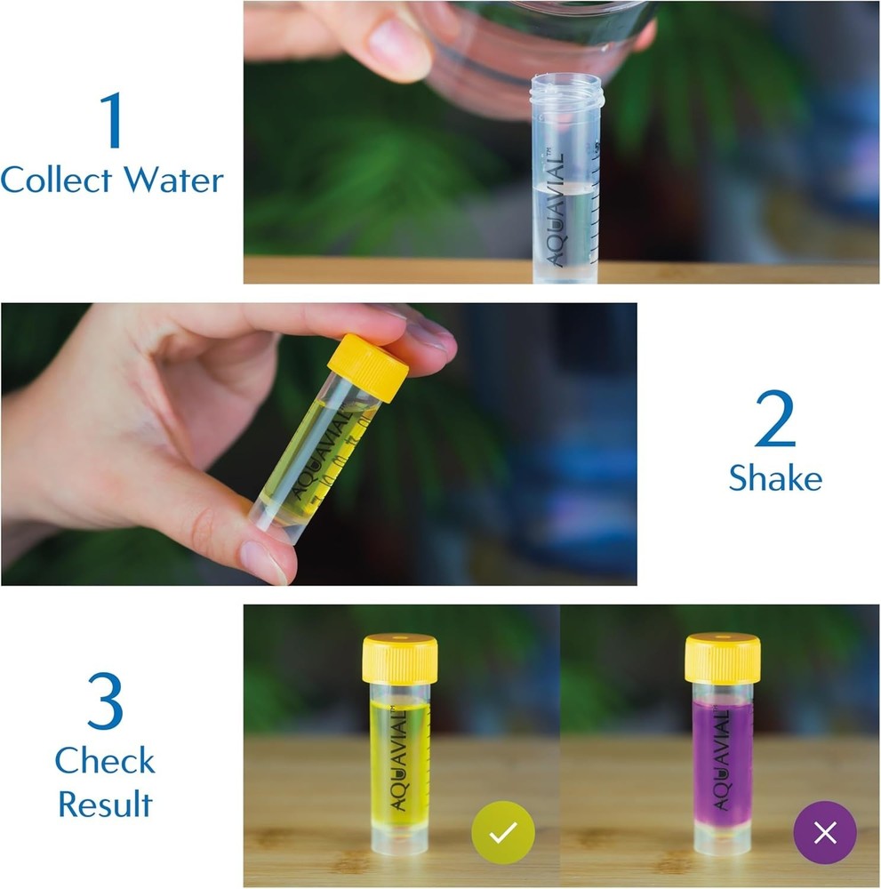 Water Testing Kit 2 Pack E. coli Coliform Bacteria Safe Drinking Pool Lake