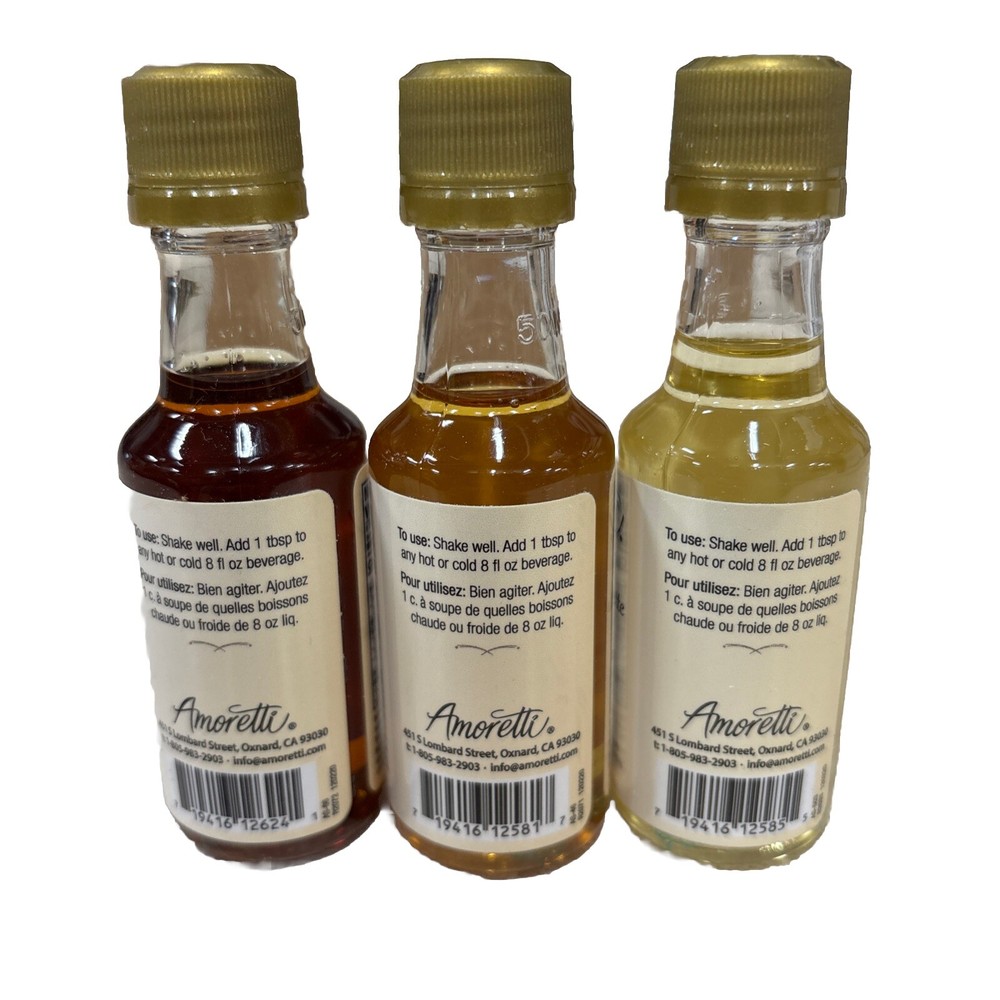 Amorelli 3 Pack Of Assorted Syrups