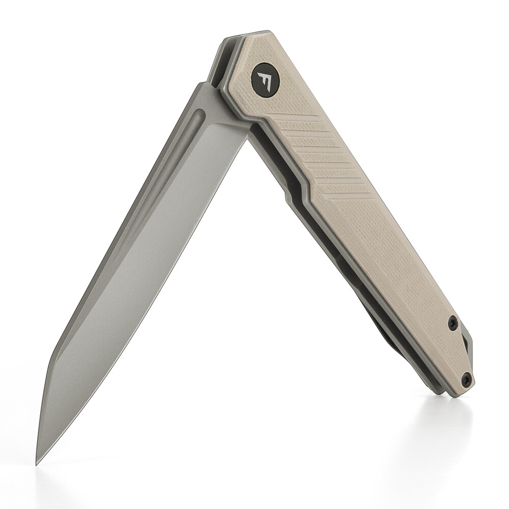 FLISSA Folding Knife Pocket Knife with D2 Steel Blade G10 Handle Pocket Clip USA