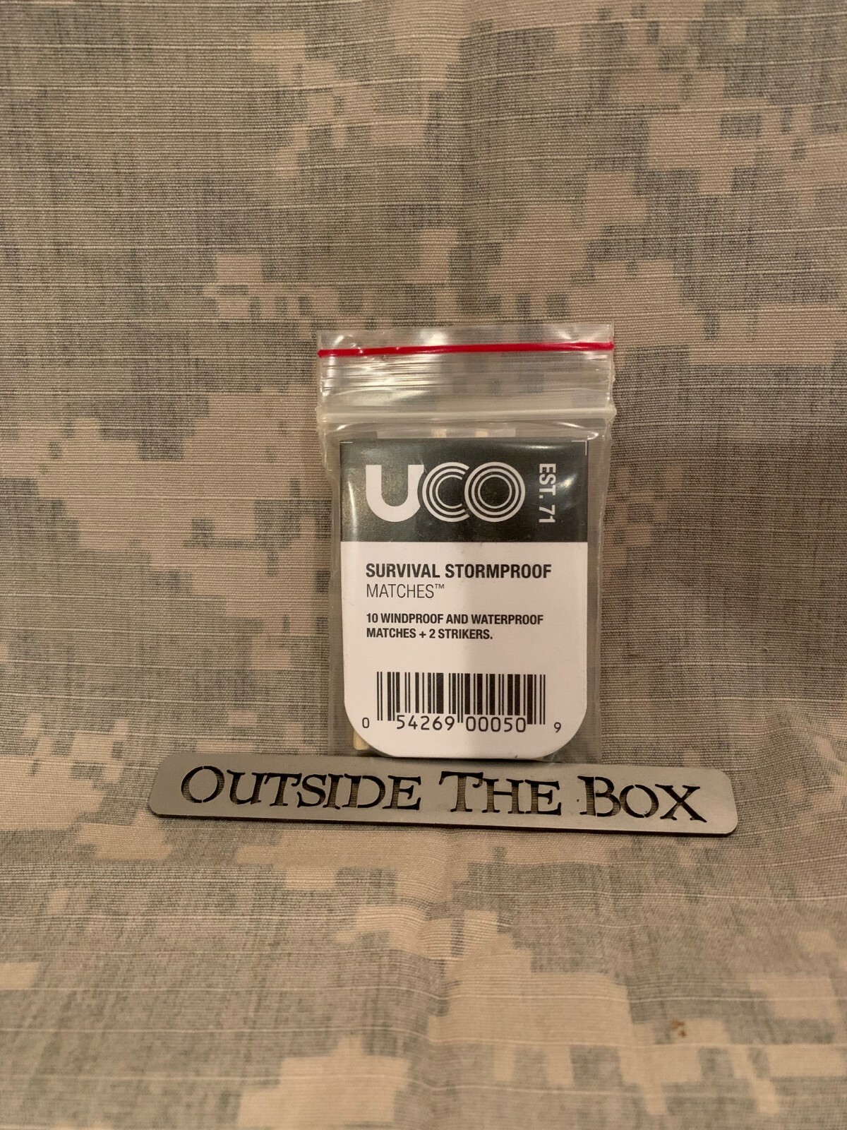 Emergency/Survival:  UCO Survival Stormproof Match Kit - 10 Matches & 2 Strikers
