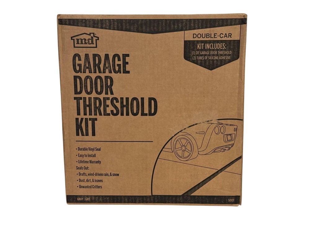 M-D Garage Door Threshold Kit (Double-Car) GRAY