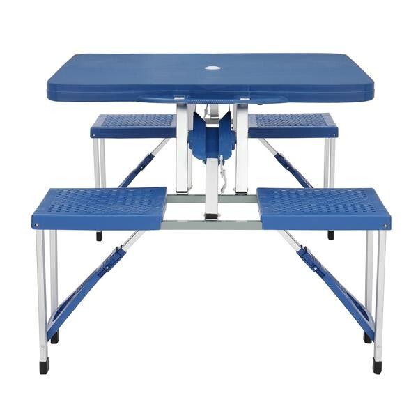 Foldable Siamese Tables and Chairs -PS Thickening Plastic - Multi-Functional Set
