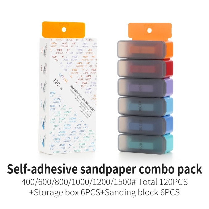 DSPIAE: COMBO Sandpaper - Sanding Blocks - Storage Cases | XSP-S01