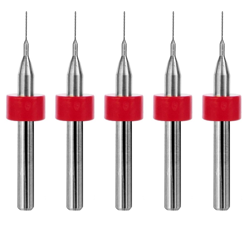 0.25mm #87 Solid Carbide Drill Bit – 5 Pack – CNC – Factory Resharpened