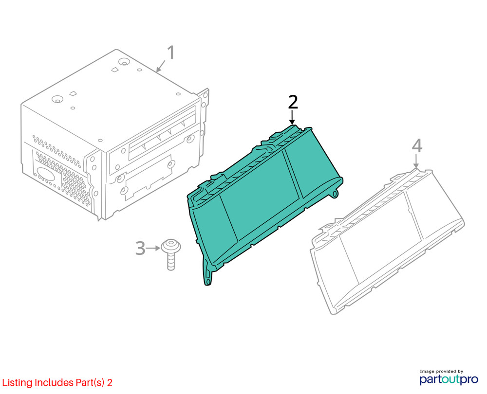 2014 BMW X3 8.8 Display Screen - Used, No Anti-Theft Code, Needs Reprogramming